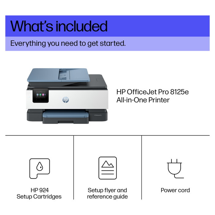 HP OfficeJet Pro 8125e Multifunción Azul surf oscuro