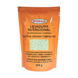 Integralia Levadura Nutricional Inactiva Vegana Sin Gluten 225g - Alto en Proteínas y Vitaminas B