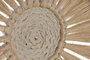 DKD Home Decor Set de 4 Decoraciones de Pared de Rafia y Yute Natural y Verde