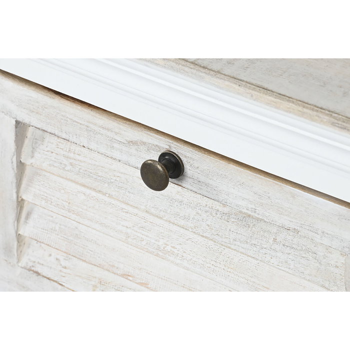 DKD Home Decor Mesa de Centro de Mango Blanca 90x90x40 DKD Home Decor Mesa de Centro de Mango Blanca 90x90x40