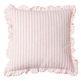 Cojín Rayas Rosa Algodón 43 X 43 cm (Set de 2)