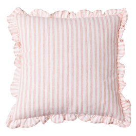 Cojín Rayas Rosa Algodón 43 X 43 cm (Set de 2)