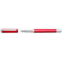 STAEDTLER Pluma estilográfica triplus 474 Rojo Fino recargable con cartucho Azul Acero inoxidable
