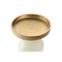 DKD Home Decor Candelabro de Aluminio con Bolas Dorado y Blanco