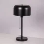 Lámpara de Mesa Messina SKD-T1010, diseño en acero con interruptor de tirador para bombilla LED E27, ideal para salón o dormitorio