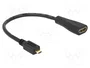 DeLOCK 65391 Cable HDMI High Speed con Ethernet, HDMI Micro tipo D a HDMI tipo A, 23 cm