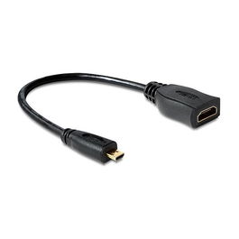 DeLOCK 65391 Adaptador Micro HDMI-D a HDMI-A con 23cm de Cable