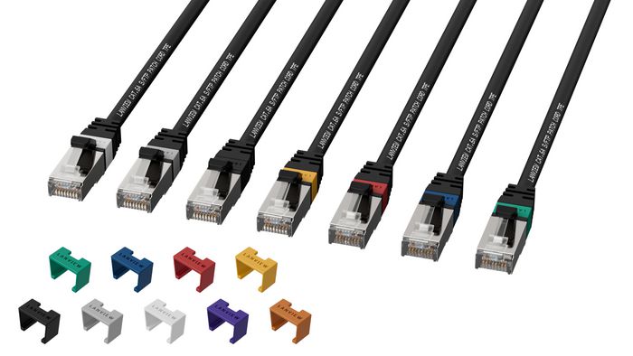 Lanview LANVIEW CAT6A S/FTP 1,5m Negro LSZH HIGH-FLEX