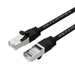 Lanview LANVIEW CAT6A S/FTP 1,5m Negro LSZH HIGH-FLEX