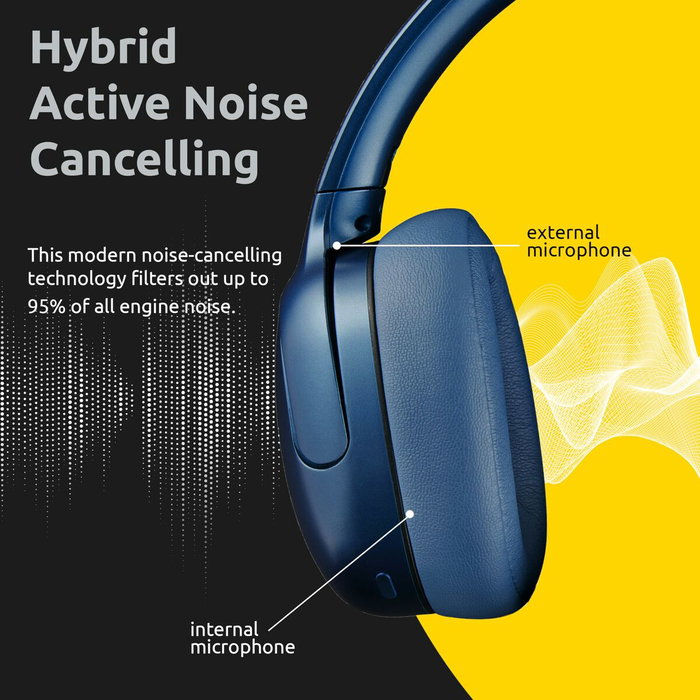 Intenso O400HA Auriculares Circumaurales Inalámbricos Azul