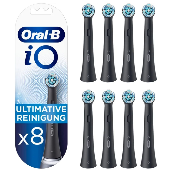 Oral-B Cabezal IOUR8BK/4210201434832 Negro para Cepillo Eléctrico Sónico, Pack de 8 Oral-B Cabezal IOUR8BK/4210201434832 Negro para Cepillo Eléctrico Sónico, Pack de 8