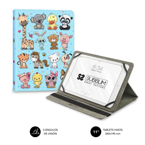 Subblim Funda Trendy Case Animals para Tablets de 11 Pulgadas