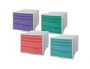 Esselte Colour Breeze Fichero de Cajones de Sobremesa, Colores Surtidos, Set de 4