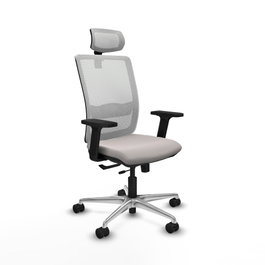 PIQUERAS Y CRESPO Silla de oficina Haches Blanco con Mecanismo Sincro/Traslack