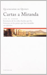 Cartas a Miranda, Antoine Quatremère de Quincy - NAUSICAA