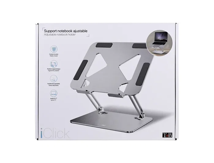 TNB Soporte Plegable de Aluminio iClick para Notebook hasta 17 pulgadas