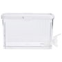 Day Dispensador Bebida 3,2 L - Grifo Integrado, Tapa Segura, para Agua, Zumo o Infusiones, Transparente y Blanco
