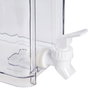 Day Dispensador Bebida 3,2 L - Grifo Integrado, Tapa Segura, para Agua, Zumo o Infusiones, Transparente y Blanco