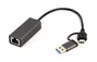 Gembird A-USB3AC-LAN-01 Adaptador de red USB 3.1 y Tipo C Gigabit, gris espacial