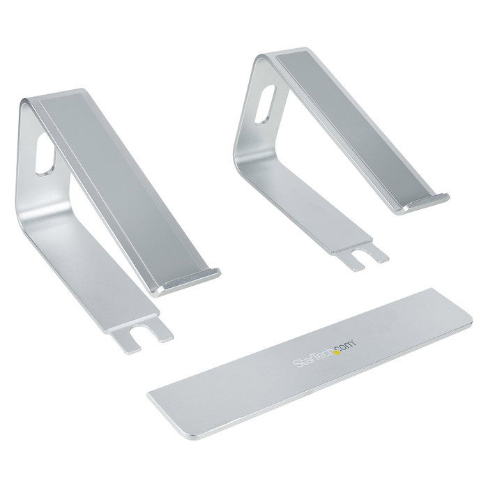 StarTech Soporte de Escritorio para Portátil de Aluminio, Base Elevadora Ergonómica, Plata, hasta 5kg