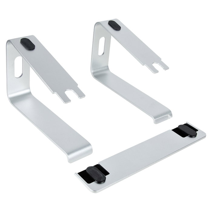 StarTech Soporte de Escritorio para Portátil de Aluminio, Base Elevadora Ergonómica, Plata, hasta 5kg
