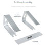 StarTech Soporte de Escritorio para Portátil de Aluminio, Base Elevadora Ergonómica, Plata, hasta 5kg
