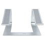 StarTech Soporte de Escritorio para Portátil de Aluminio, Base Elevadora Ergonómica, Plata, hasta 5kg