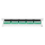DIGITUS Patch Panel Cat 3 de 25 puertos RJ45 para rack de 19 pulgadas, gris