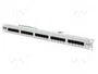 DIGITUS Patch Panel ISDN Cat 3 de 25 puertos, 1U, Gris