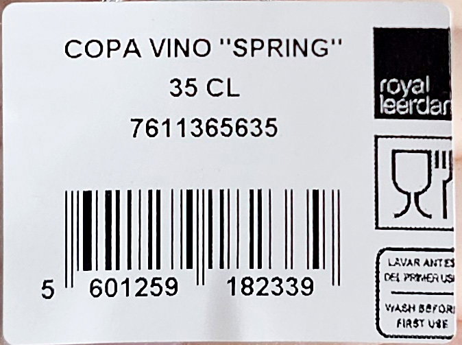 Royal Leerdam Copa de Vino Spring 35cl (8x19 cm) (6 Unidades) Royal Leerdam Copa de Vino Spring 35cl (8x19 cm) (6 Unidades)