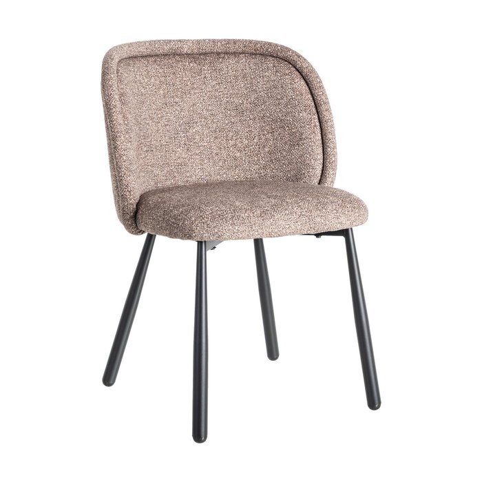 Ixia Silla Jaspeado Taupe Tejido-Metal