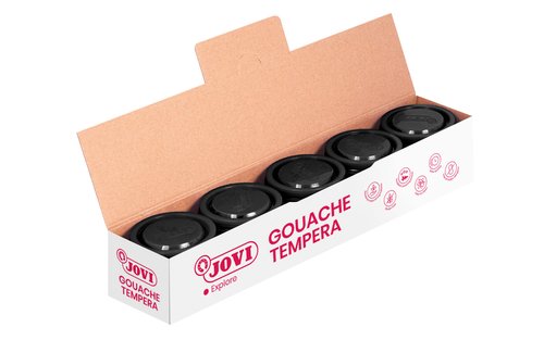 Jovi Témpera escolar color negro 35 ml