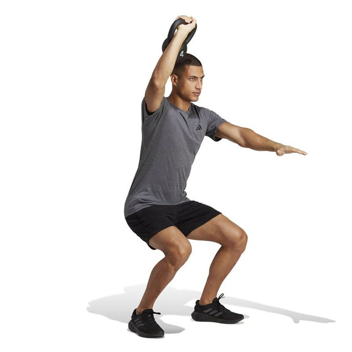 Camiseta de Manga Corta Hombre Adidas Essentials Tr-Es Gris 15-16 Años