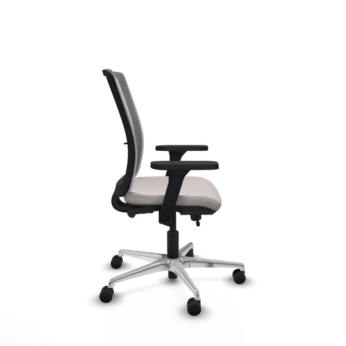 PIQUERAS Y CRESPO Silla de oficina Haches con mecanismo Sincro/Traslack Blanco y Gris PIQUERAS Y CRESPO Silla de oficina Haches con mecanismo Sincro/Traslack Blanco y Gris
