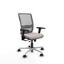 PIQUERAS Y CRESPO Silla de oficina Haches con mecanismo Sincro/Traslack Blanco y Gris