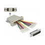 DeLOCK Adaptador D-Sub HD 44 Pin Macho a 2 x RJ45 Hembra con Kit de Montaje Beige
