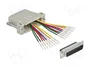 DeLOCK 66835 Adaptador D-Sub HD 44 pines macho a 2 x RJ45 hembra beige con kit de montaje