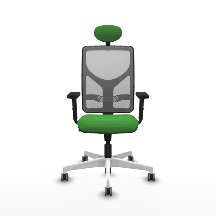 PIQUERAS Y CRESPO Silla de oficina Motilla con mecanismo Sincro, Verde y Gris PIQUERAS Y CRESPO Silla de oficina Motilla con mecanismo Sincro, Verde y Gris