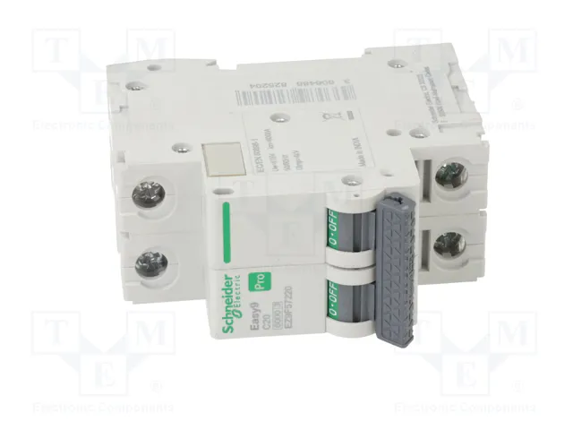 SCHNEIDER ELECTRIC Easy9 Pro Interruptor magnetotérmico 20A 2 polos 6kA SCHNEIDER ELECTRIC Easy9 Pro Interruptor magnetotérmico 20A 2 polos 6kA