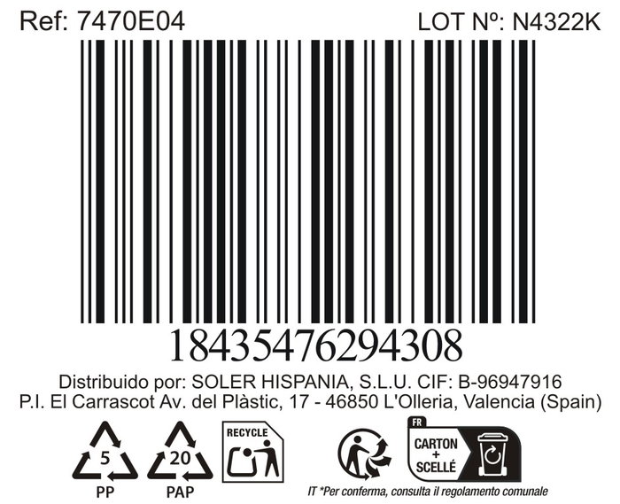 La Mediterranea Plato "Black Clay" Ø17 x 2,2 cm (24 Unidades)