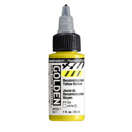 Golden High Flow Benzimidazolona Amarillo Medio Transparente 30 ml