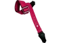 GETM Correa Guitarra Bajo Polipiel Nailon Cuero Rosa Ajustable 165 cm