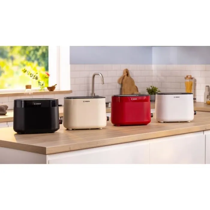Bosch TAT2M123 MyMoment Tostadora 2 rebanadas Negra con centrado automático de pan, descongelación y recalentamiento Bosch TAT2M123 MyMoment Tostadora 2 rebanadas Negra con centrado automático de pan, descongelación y recalentamiento