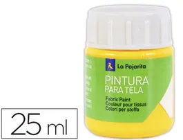 La Pajarita Pintura para Tela Amarillo Real 25 ml