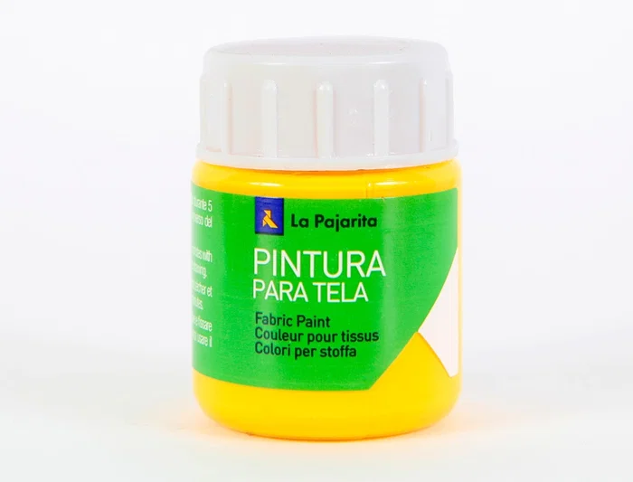 La Pajarita Pintura para Tela Amarillo Real 25 ml