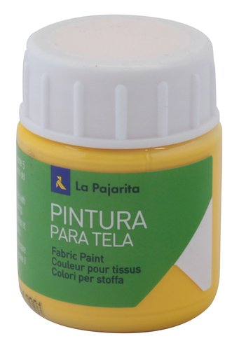 La Pajarita Pintura para tela amarillo real 25 ml