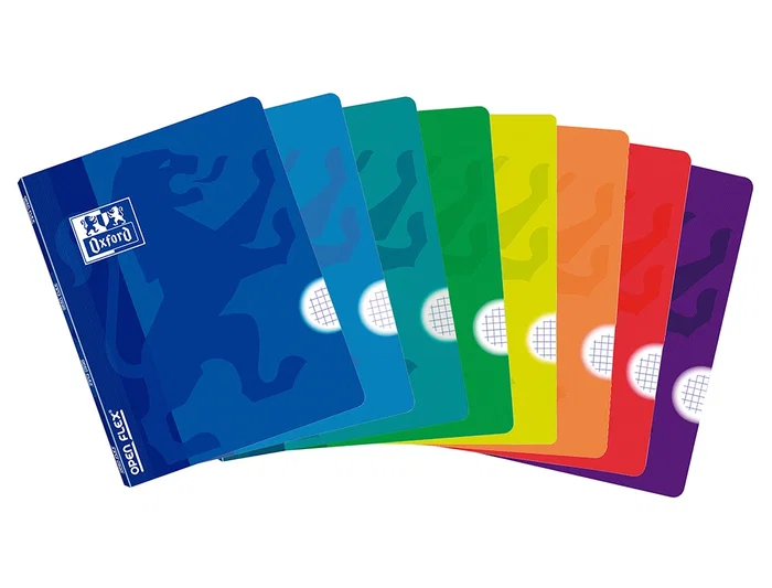 Oxford Libreta Escolar Openflex Tapa Flexible Optik Paper 48 Hojas Din A4 Cuadro 5 mm Colores Surtidos