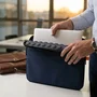 Nilox Funda Sleeve Acolchada para Portátil o Tablet de 15.6 Pulgadas (39.6 cm) con 2 Compartimentos - Azul