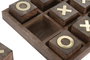 DKD Home Decor Juego Colonial Marron Dorado 20.5 x 4.5 x 20.5 cm Set de 2