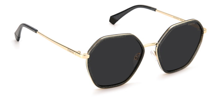 Polaroid PLD-6147-S-X-KB7-M9 Gafas de sol hexagonales con lentes grises